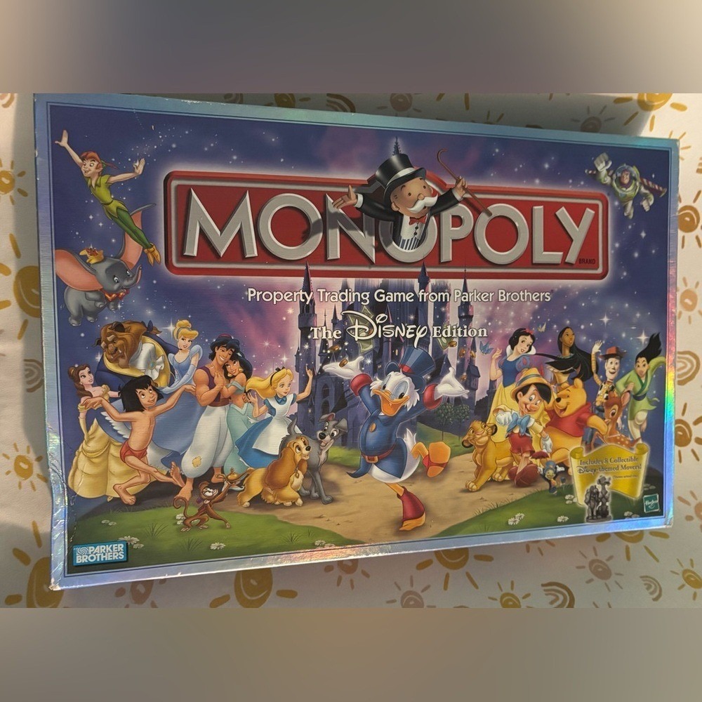 Vintage 2001 Monopoly The Disney Edition 8 Collectibles-Complete Game